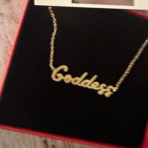 SOLD✨NEW•GOLDEN GODDESS NECKLACE•HOOPS & CHAINS LONDON - Picture 5 of 17